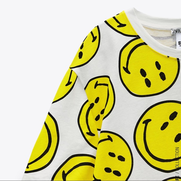 ZARA Smiley Happy Face Dress - Picture 2 of 4
